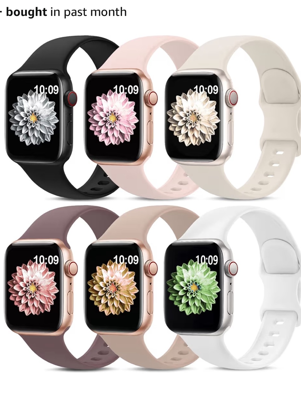 NWT 6 Pack Sport Bands Compatible with Apple Watch Band 38mm40mm41mm42mm44mm45mm